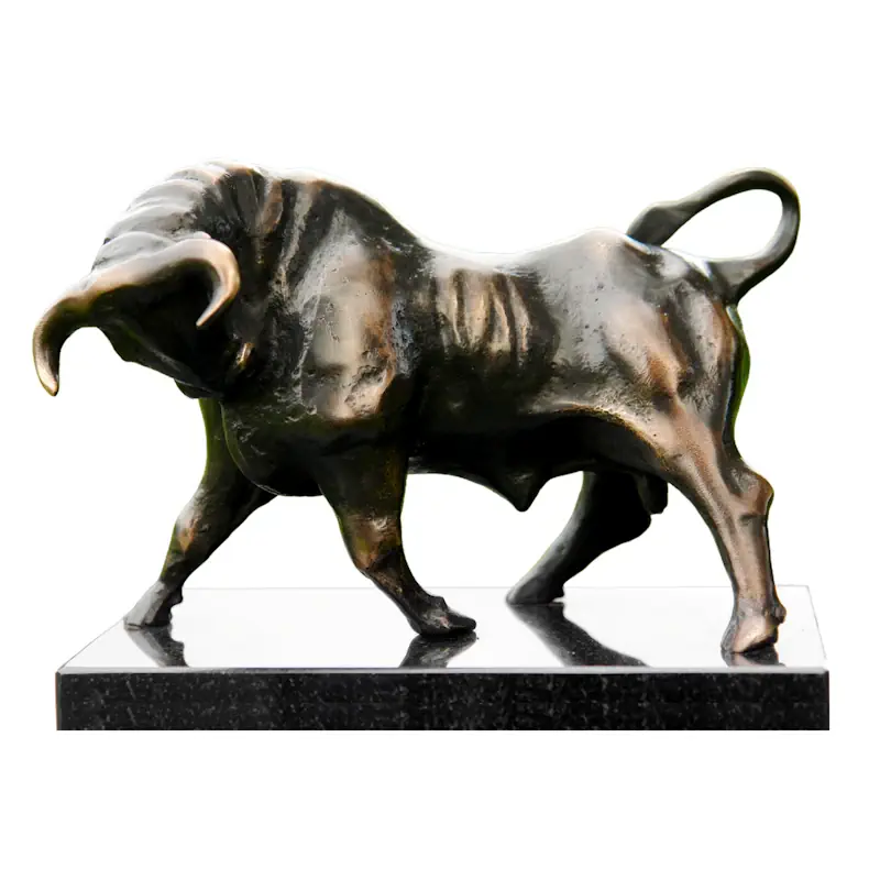 Bullenleistung von Anton ter Braak | tier Skulptur in Bronze Auflage 25 15 cm breit