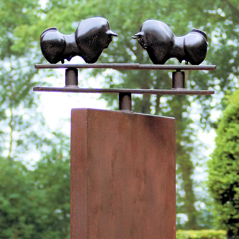Double Trouble von Anton ter Braak | tier Skulptur in Bronze Auflage 3 105 cm hoch