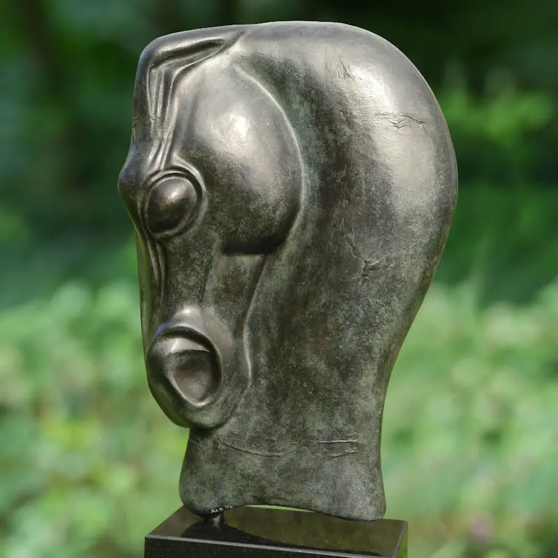 Dressur von Anton ter Braak | tier Skulptur in Bronze Auflage 3 43 cm hoch x 28 cm breit