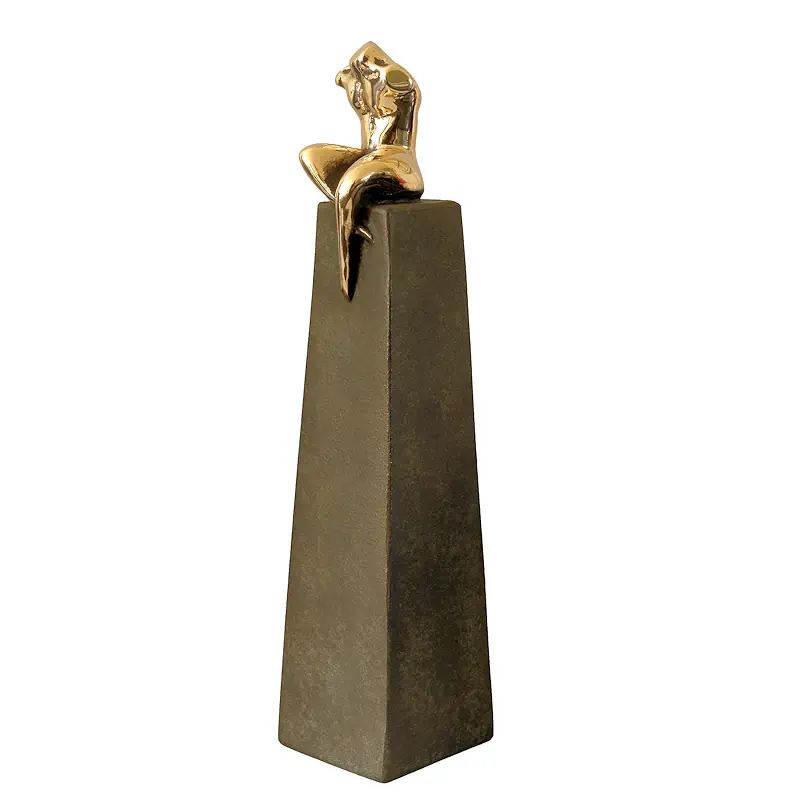 Es ist einsam an der Spitze von Anton ter Braak | figur Skulptur in Bronze Auflage 5 24 cm hoch