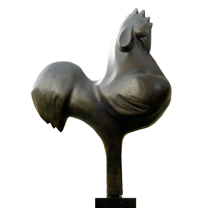 Le Coq von Anton ter Braak | tier Skulptur in Bronze Auflage 3 160 cm hoch x 50 cm breit