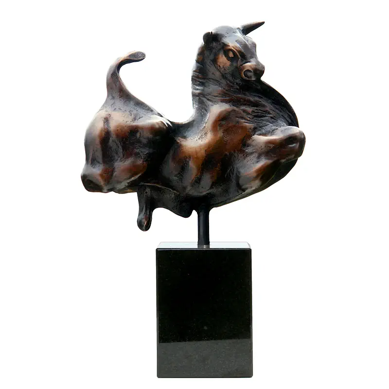 Der Frühling liegt in der Luft von Anton ter Braak | tier Skulptur in Bronze Auflage 5 28 cm hoch, 16 breit