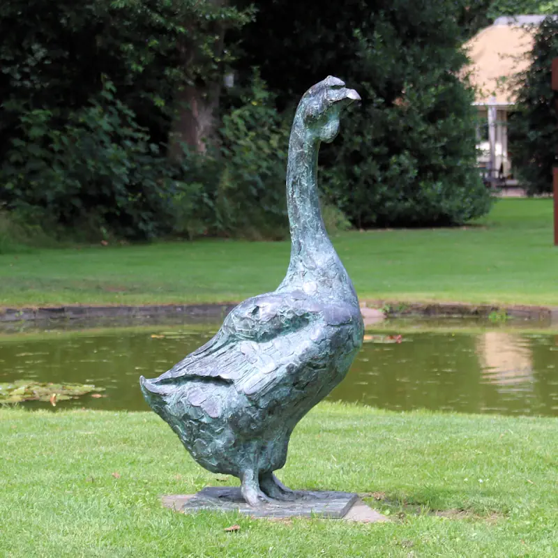 Afrikanische Gans von Coba Koster | tier Skulptur in Bronze Auflage 10 106 cm hoch x 60 cm breit