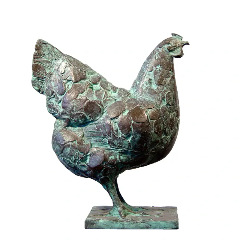 Barnevelder von Coba Koster | tier Skulptur in Bronze Auflage 10 39 cm breit x 45 cm hoch