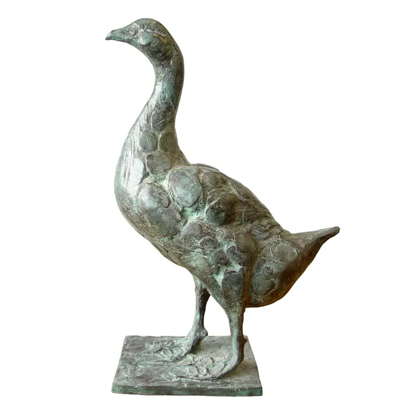 Junge Gans von Coba Koster | tier Skulptur in Bronze Auflage 10 60 cm hoch x 59 cm breit