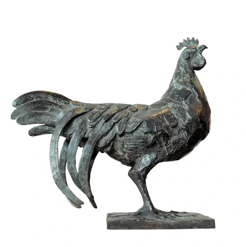 Zwerghahn von Coba Koster | tier Skulptur in Bronze Auflage 8 45 cm breit x 35 cm hoch