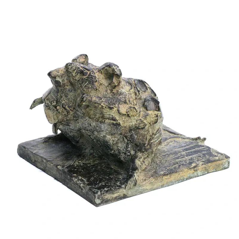 Mice by Coba Koster | animal sculpture in bronze edition of 8 16 cm wide x 11 cm high