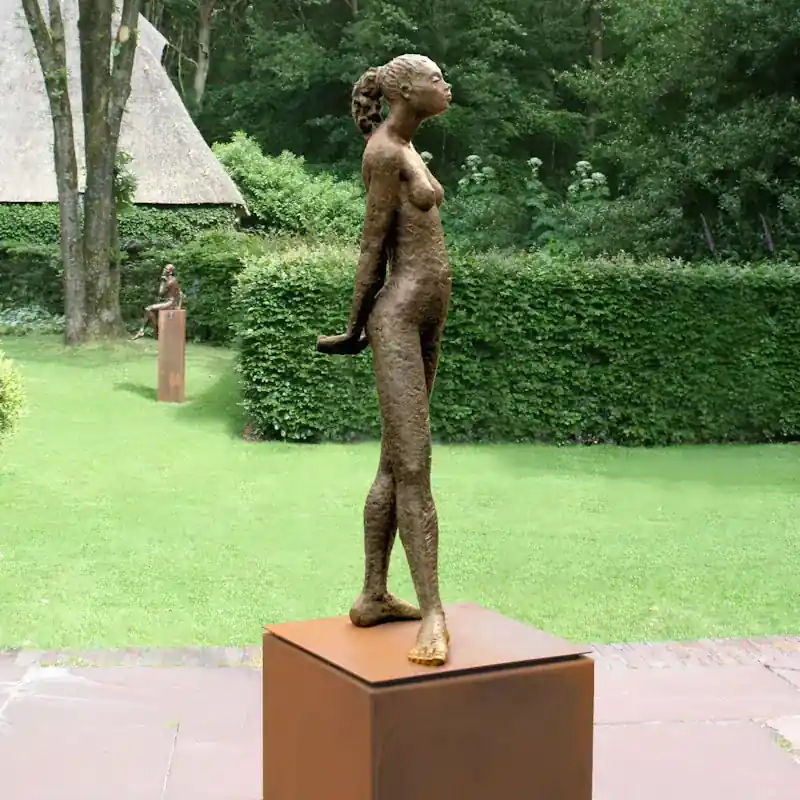 Hommage aan Degas by Edward Vandaele | figure sculpture in bronze edition of 8 120 cm high