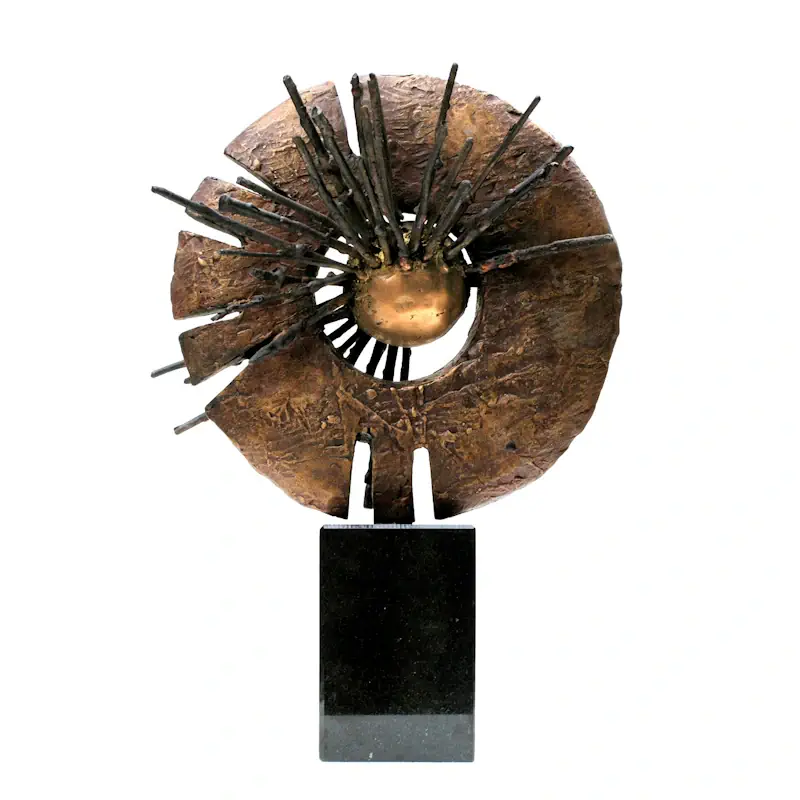 Kosmisches Gefühl von Ernest Joachim | landschaft Skulptur in Bronze Unikat 37 cm hoch