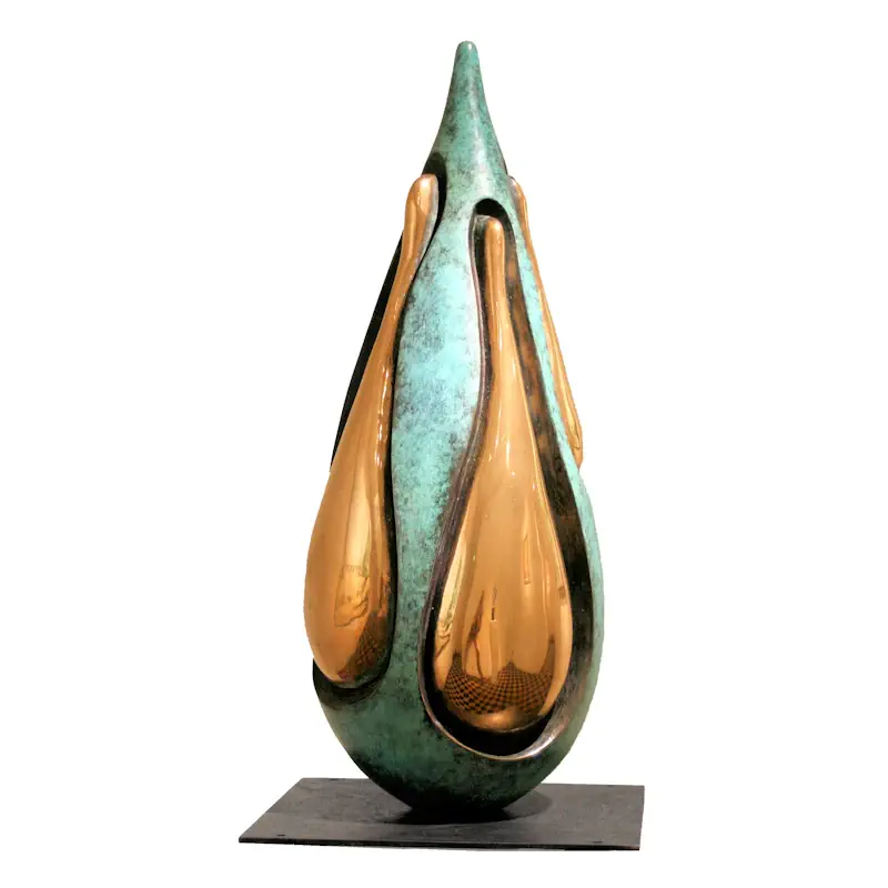 Versteckte Traurigkeit von Ernest Joachim | landschaft Skulptur in Bronze Unikat 64 cm hoch