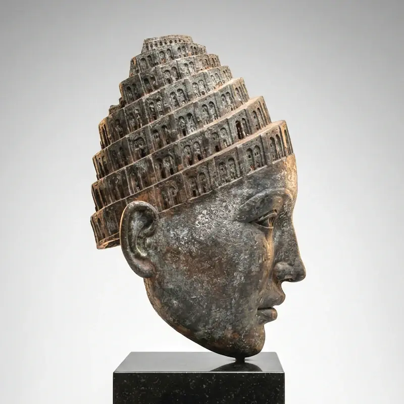 Babel von Erwin Meijer | figur Skulptur in Bronze Auflage 8 62 cm hoch