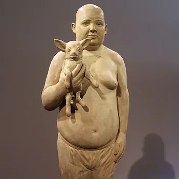 Chihuahua by Erwin Meijer | figure sculpture in bronze edition of 8 80 cm high