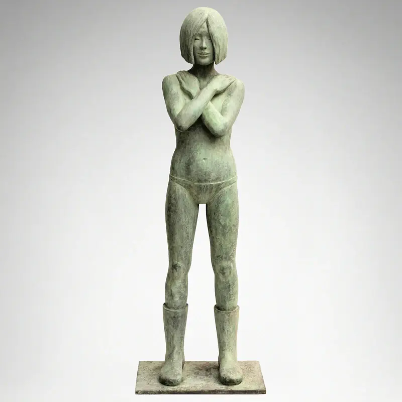 Kaplaarzen van Erwin Meijer | figuur beeld in brons oplage 8 68 cm hoog