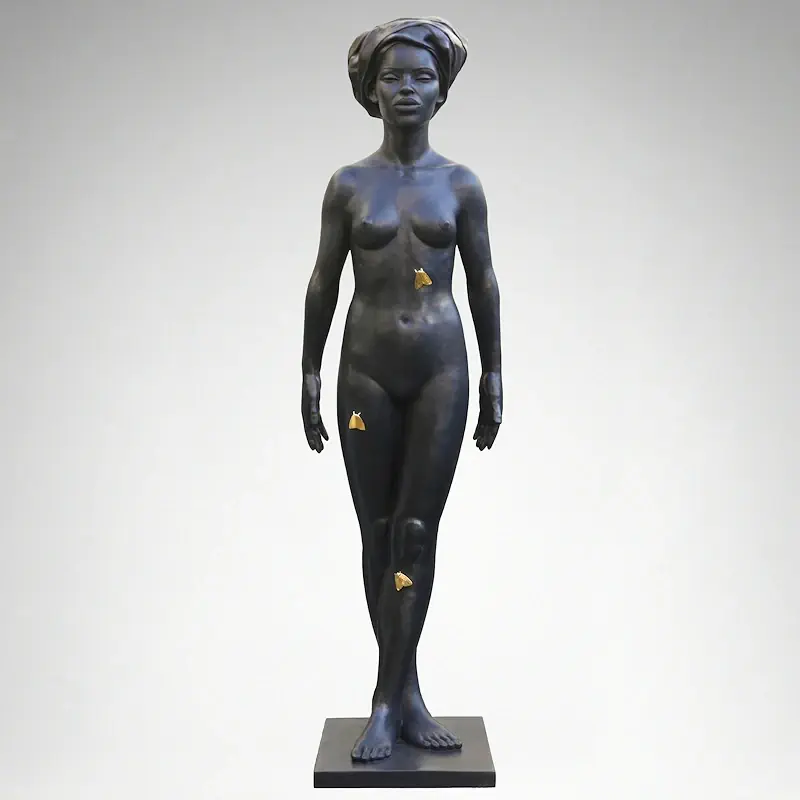 Nocturnal butterflies by Erwin Meijer | figure sculpture in bronze edition of 8 87 cm high
