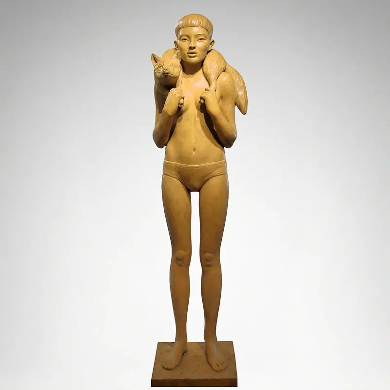 Fuchs von Erwin Meijer | figur Skulptur in Bronze Auflage 8 94 cm hoch