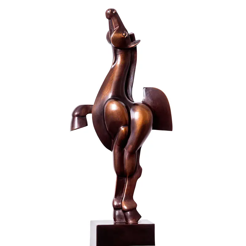 Prima donna M by Frans van Straaten | animal sculpture in bronze edition of 8 58 cm high