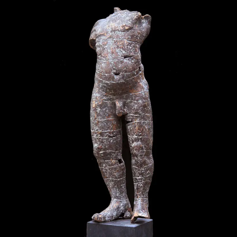 Tors man van Gerard Engels | figuur beeld in brons unicum 185 cm hoog