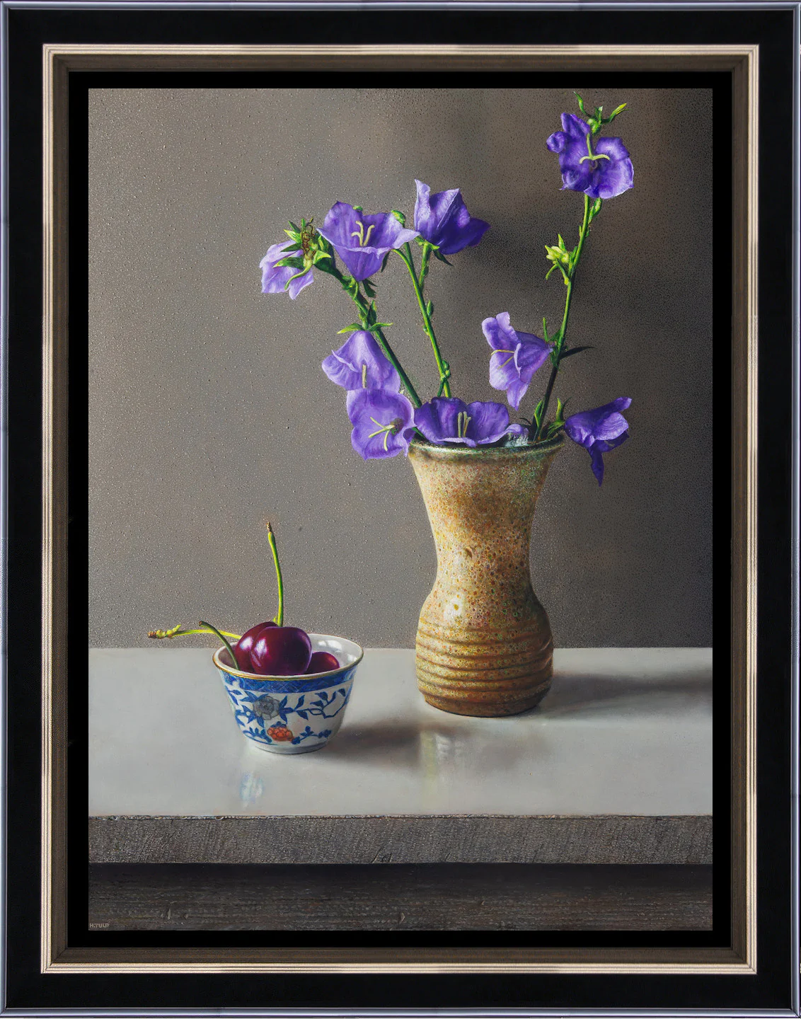 Still life with bluebells
