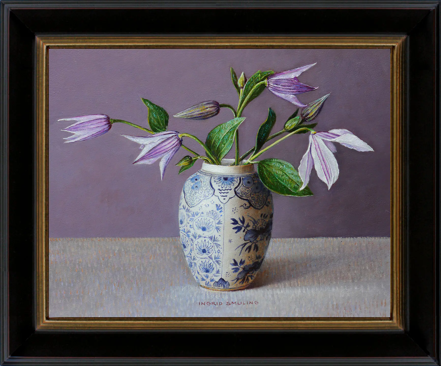 Clematis in Delft Blue