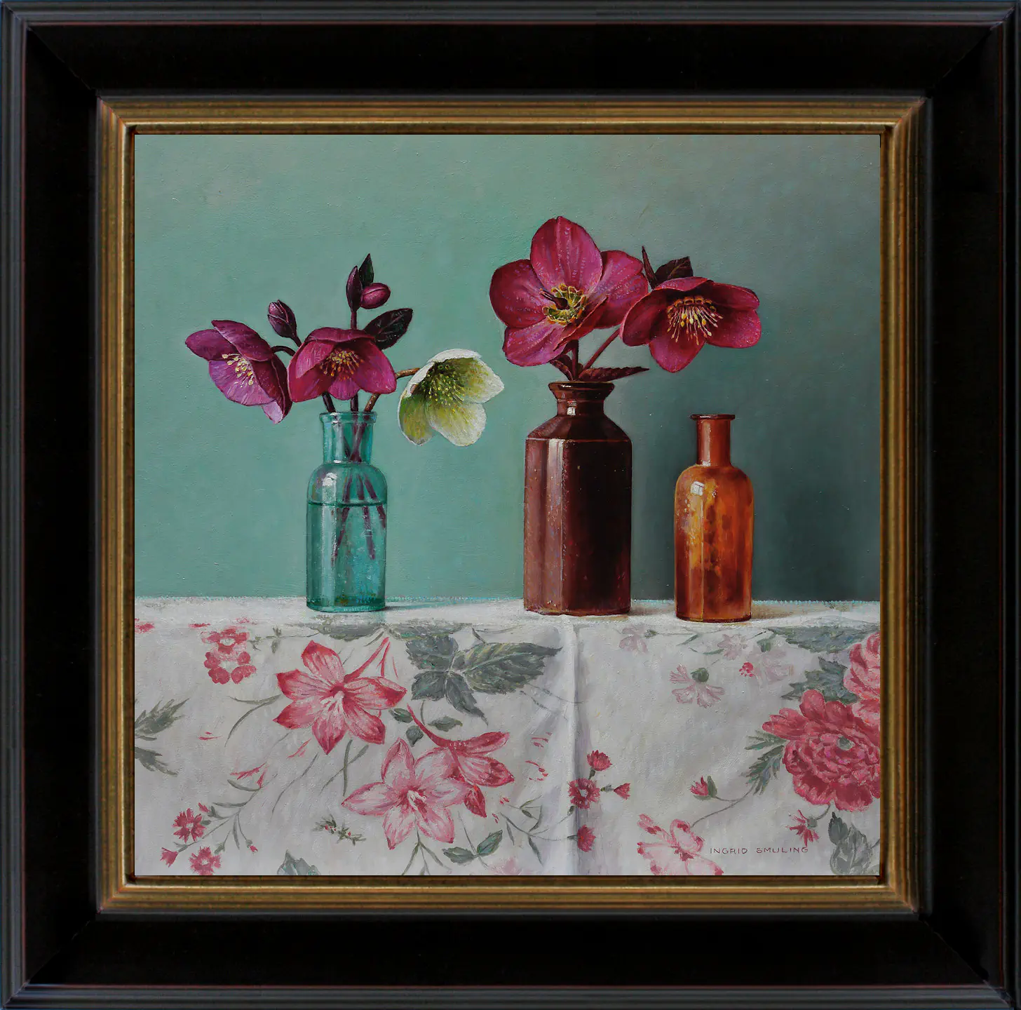 Stilleven met helleborus