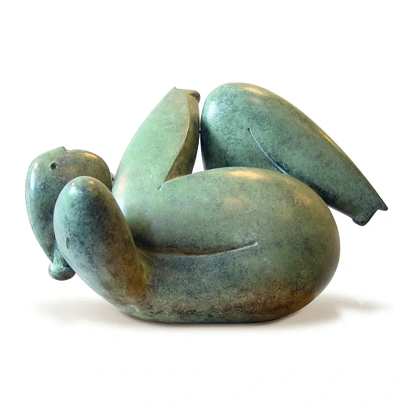 Fauler Sonntag von Jan de Graaf | figur Skulptur in Bronze Auflage 8 42 cm breit 29 cm hg