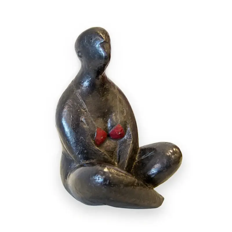 Sonnenanbeter von Jan de Graaf | figur Skulptur in Bronze Auflage 8 15 cm hoch x 10 cm breit