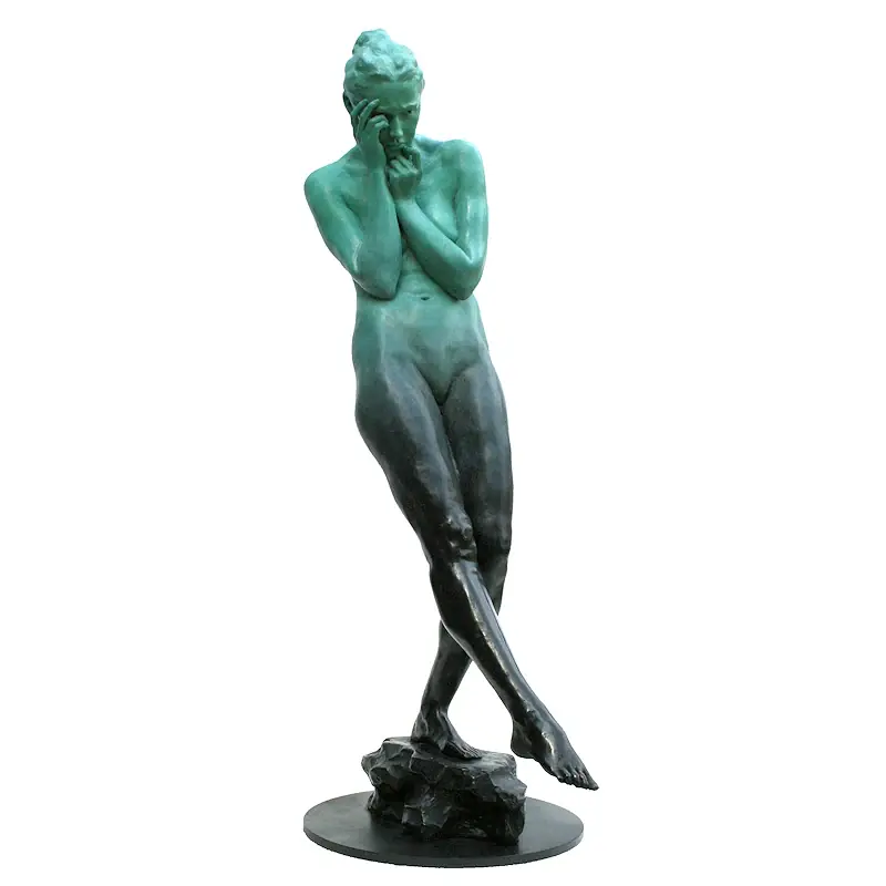Vision S by Jana Buttner | figure sculpture in bronze edition of 10 80 cm high