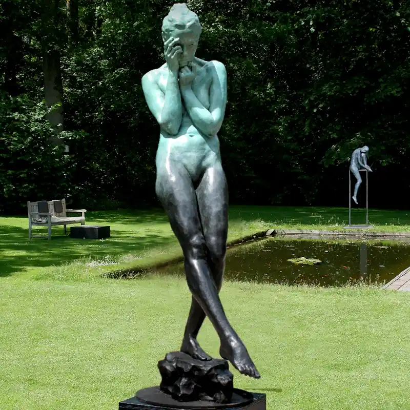Vision by Jana Buttner | figure sculpture in bronze edition of 8 165 cm high x 40 x 70 cm