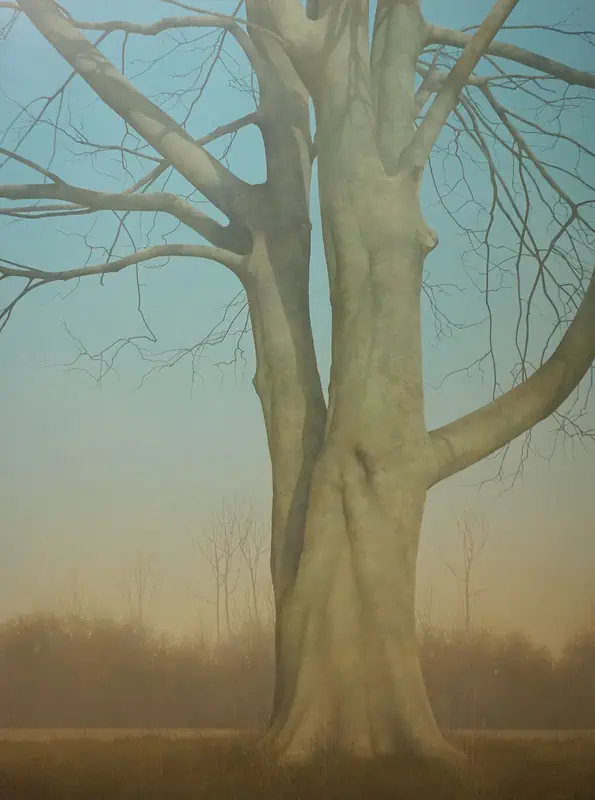 Baum von Johan Abeling | landschaft Gemälde in Öl auf Holz 66 x 86 cm