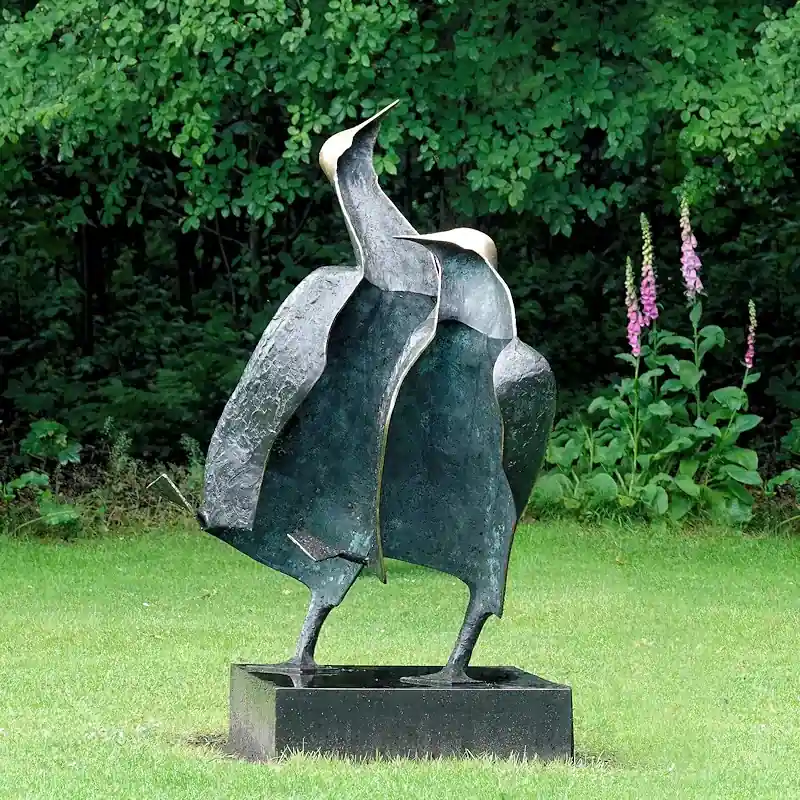 Zusammen tanzen von Leon Veerman | tier Skulptur in Bronze Auflage 3 160 cm hoch