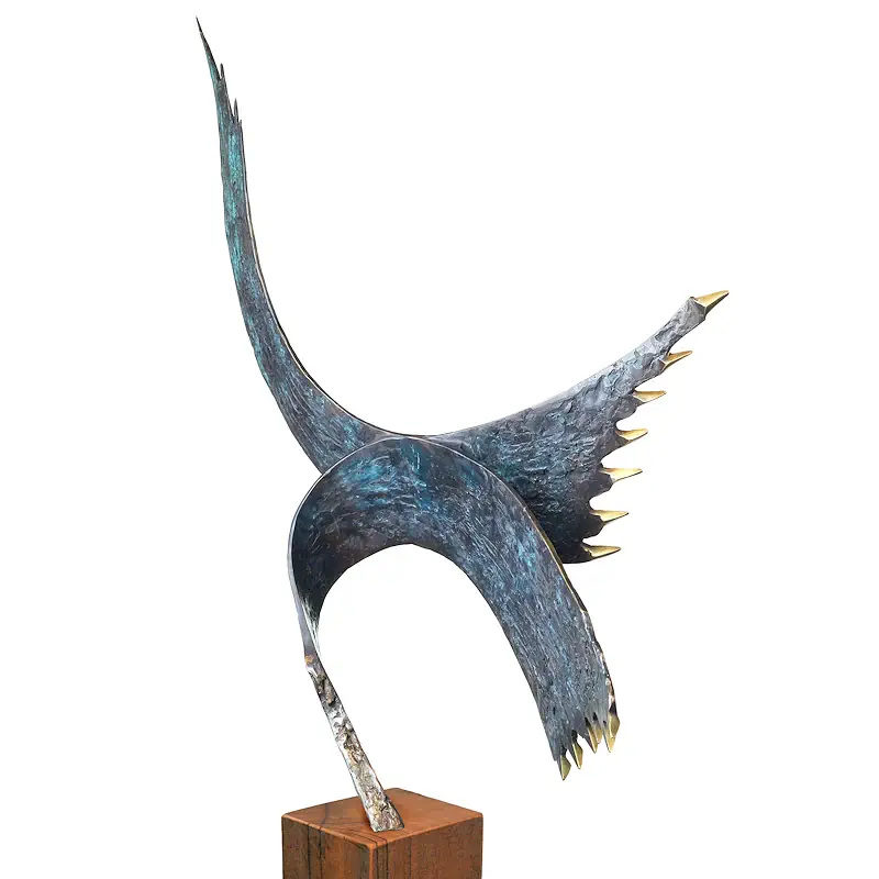 Die Wanderung beginnt von Leon Veerman | tier Skulptur in Bronze Auflage 8 140 cm hoch