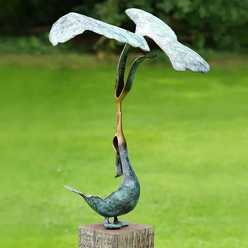 Abendessen von Leon Veerman | tier Skulptur in Bronze Auflage 8 165 cm hoch