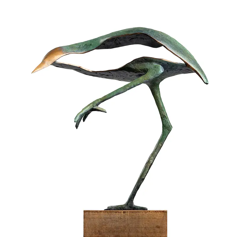 Das lange Warten von Leon Veerman | tier Skulptur in Bronze Auflage 8 130 cm hoch