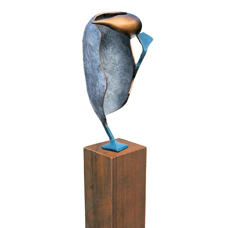 Kopfschmerzen III von Leon Veerman | tier Skulptur in Bronze Auflage 8 120 cm hoch
