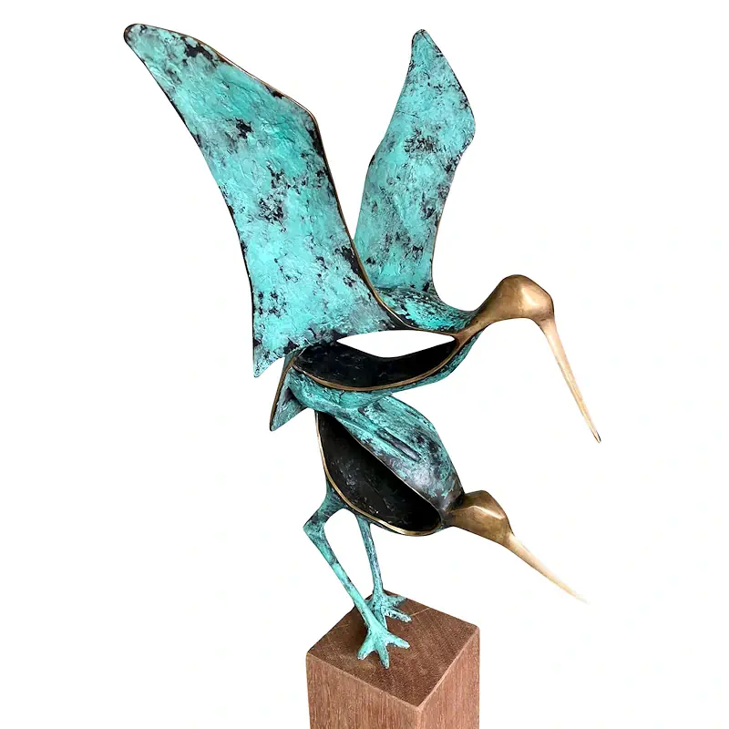 Naughty pleasures by Leon Veerman | animal sculpture in bronze edition of 8 160 cm high