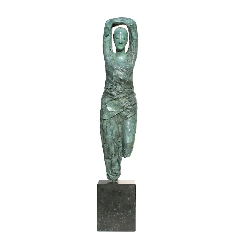 Kariatide van Marion Visione | figuur beeld in brons oplage 12 66 cm hoog