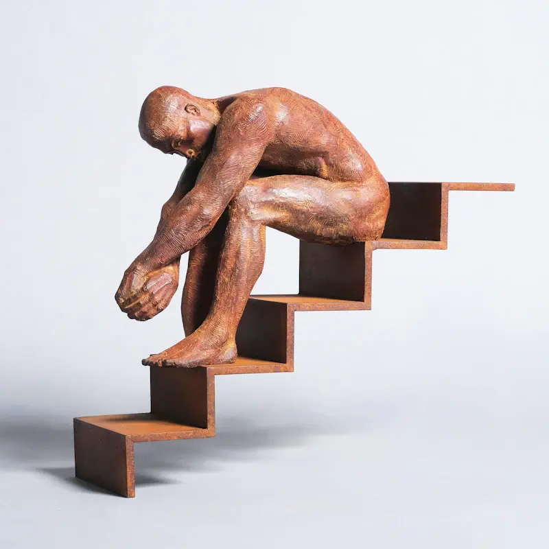 Aurora by Philippe Timmermans | figure sculpture in bronze edition of 8 45 cm high