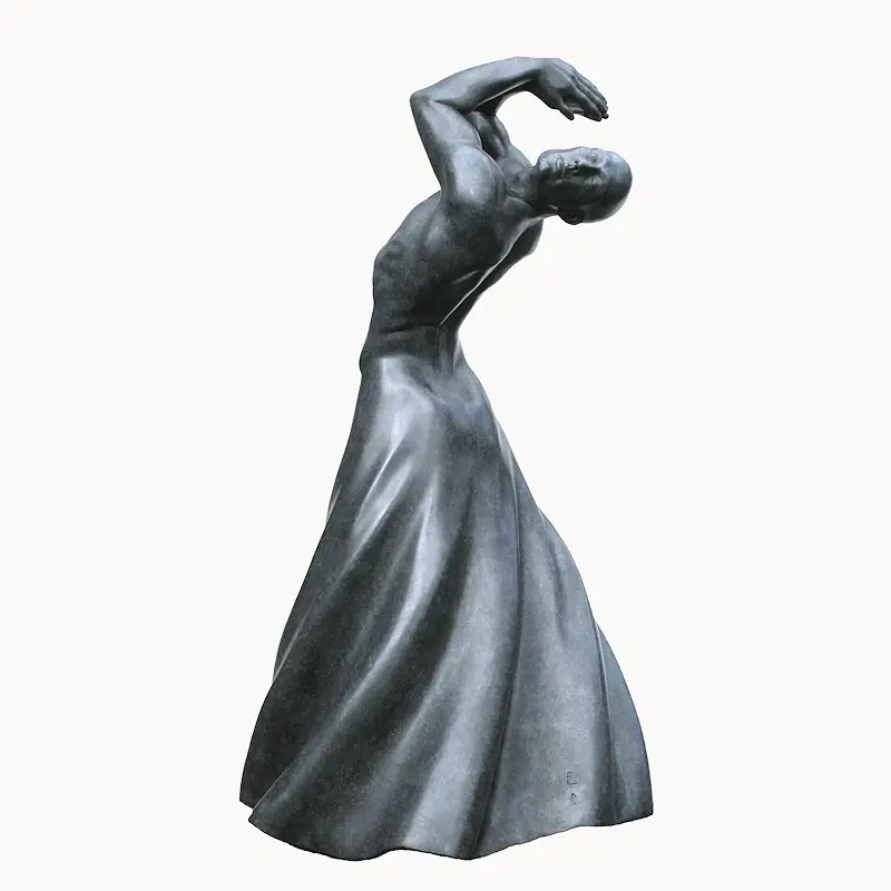 Dervish, Continuity by Philippe Timmermans | figure sculpture in bronze edition of 8 96 cm high