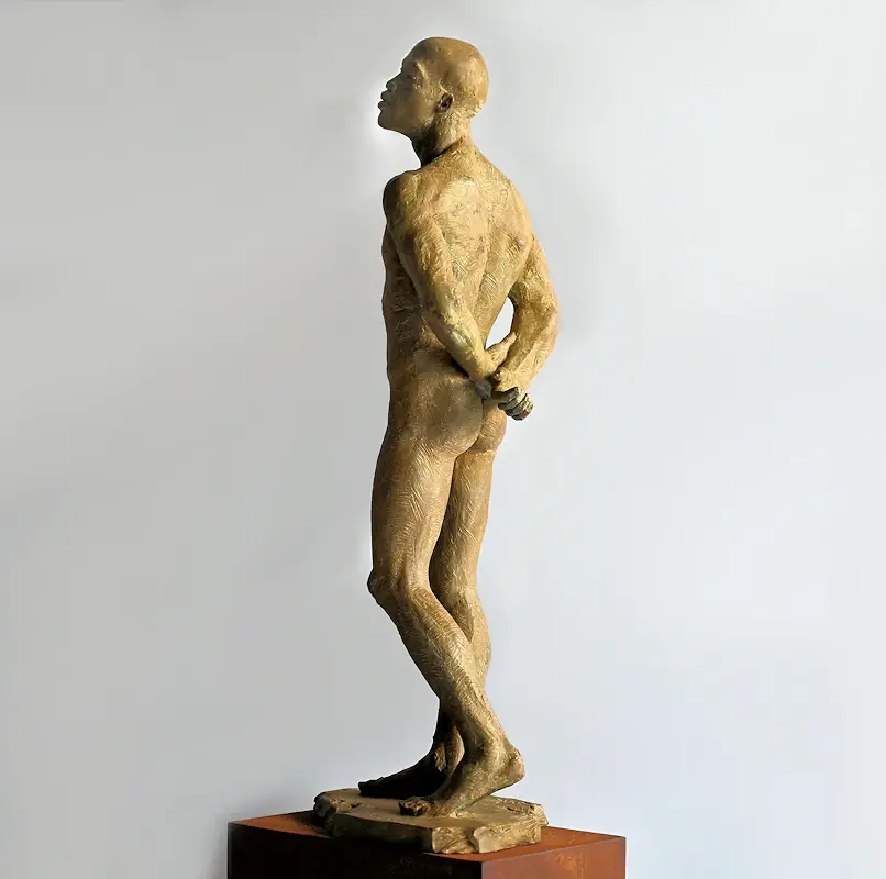 Dies diem docet van Philippe Timmermans | figuur beeld in brons oplage 8 59 cm hoog