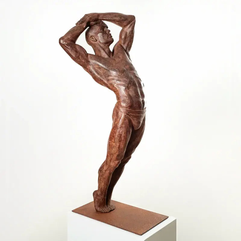 Fenix by Philippe Timmermans | figure sculpture in bronze edition of 8 103 cm high