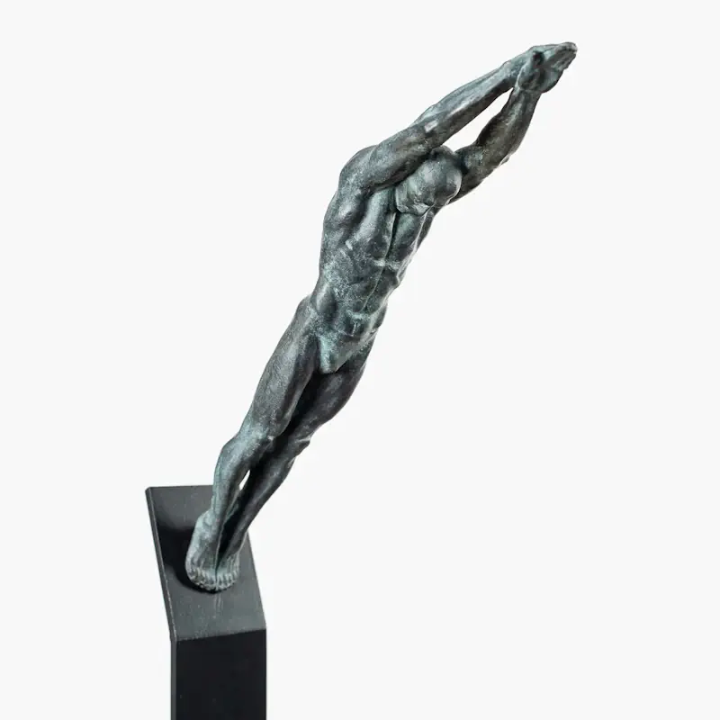Initium S van Philippe Timmermans | figuur beeld in brons oplage 30 150 cm hoog