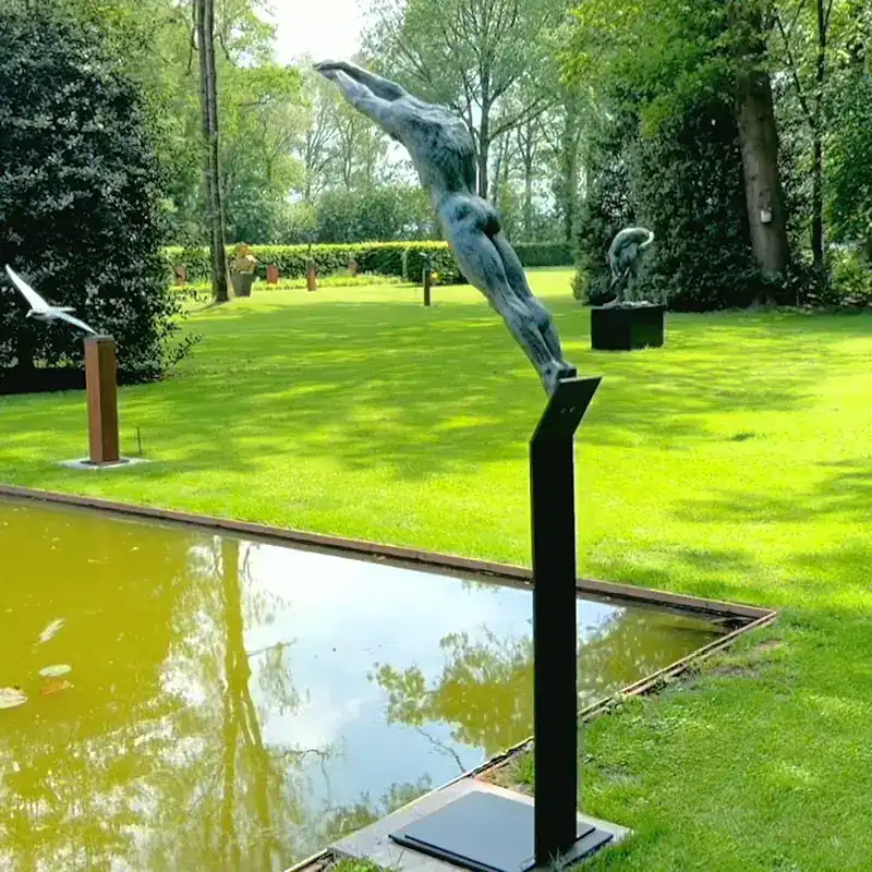 Initium by Philippe Timmermans | figure sculpture in bronze edition of 8 215 cm high