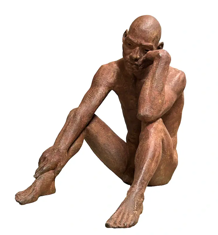 Kuso by Philippe Timmermans | figure sculpture in bronze edition of 8 36 cm high