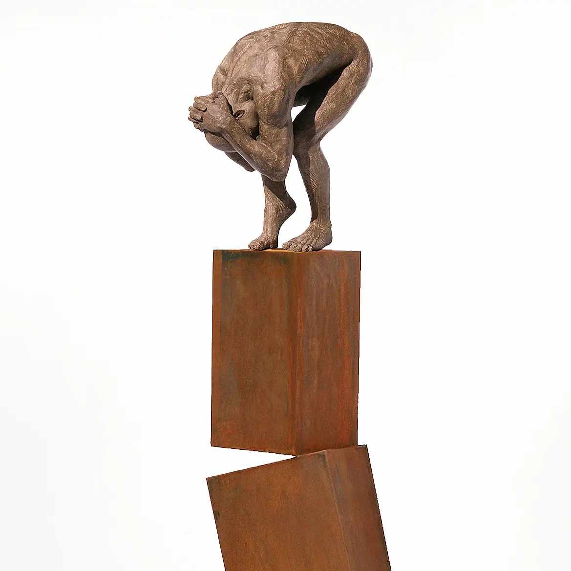 Luctor et Emergo van Philippe Timmermans | figuur beeld in brons oplage 8 140 cm hoog