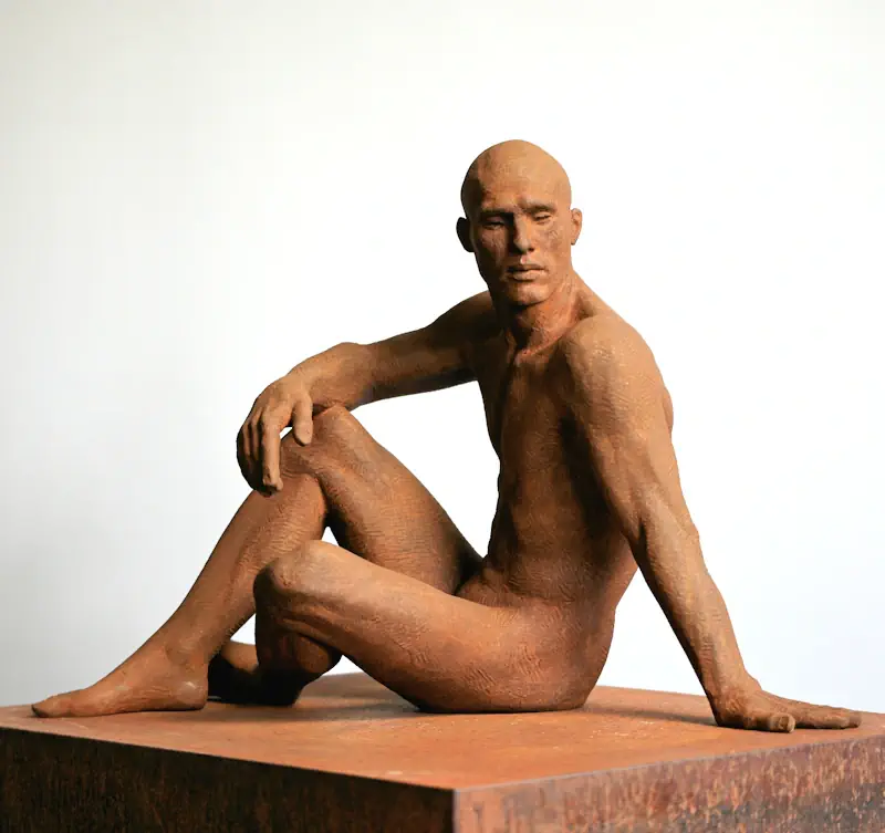 Reverie by Philippe Timmermans | figure sculpture in bronze edition of 8 50 cm wide
