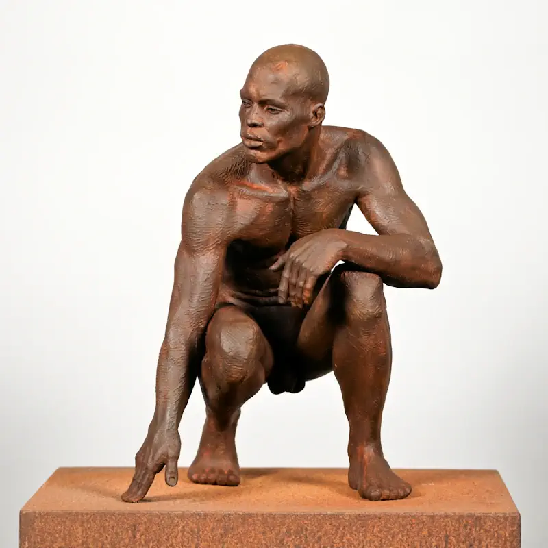 Tende by Philippe Timmermans | figure sculpture in bronze edition of 8 40 cm high