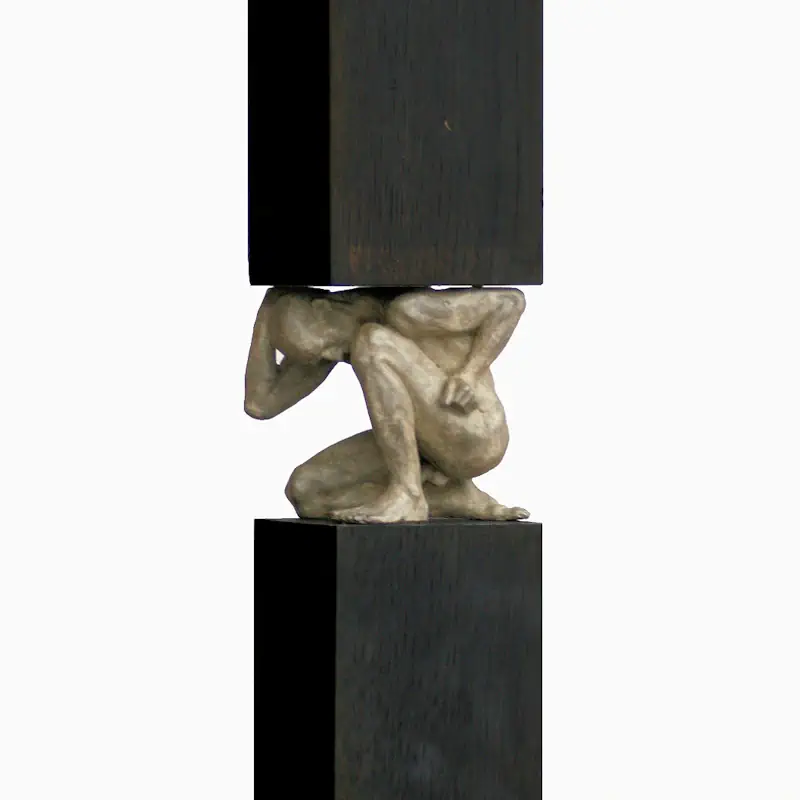 Titan Coeus S van Philippe Timmermans | figuur beeld in brons oplage 30 144 cm hoog