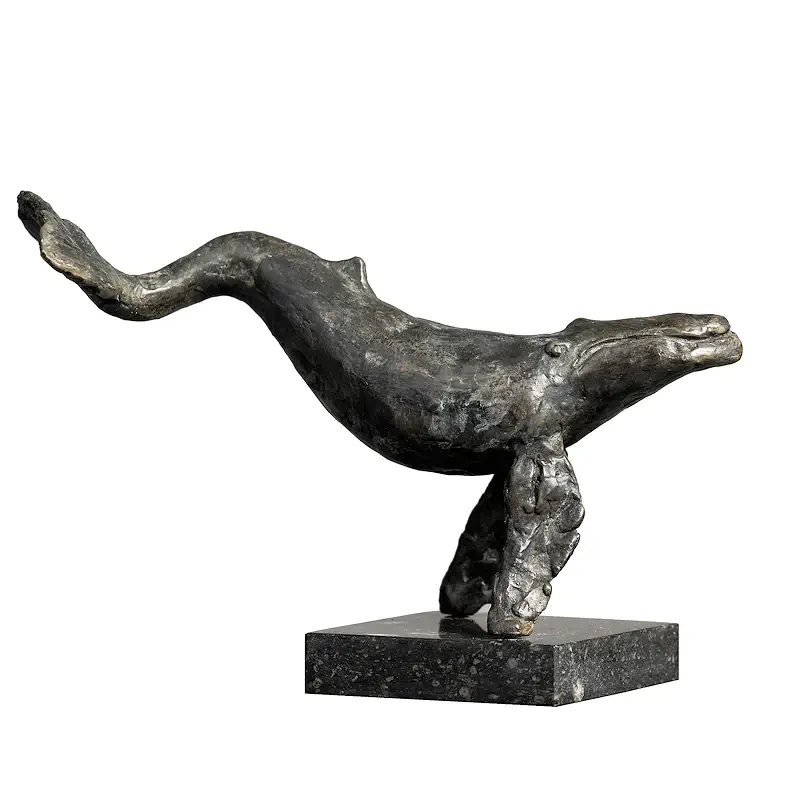 Buckelwal von Romee Kanis | tier Skulptur in Bronze Auflage 8 14 cm hoch