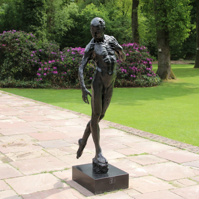Resistance by Victor Veber | figure sculpture in bronze edition of 10 170 cm high