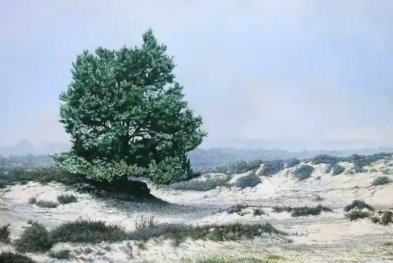 Loose Outlines by Wout Wachtmeester | landscape painting in acrylic on canvas 125 x 185 cm